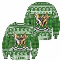 ScotsTee Shop Galloway Clan Tartan Crest Christmas Sweatshirt Coat of Arms Funny Style