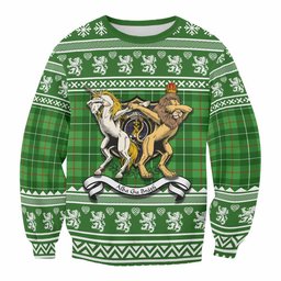 ScotsTee Shop Galloway Clan Tartan Crest Christmas Sweatshirt Coat of Arms Funny Style