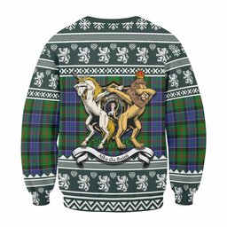 ScotsTee Shop Paterson Clan Tartan Crest Christmas Sweatshirt Coat of Arms Funny Style