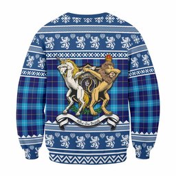 ScotsTee Shop McKerrell Clan Tartan Crest Christmas Sweatshirt Coat of Arms Funny Style