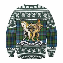 ScotsTee Shop Newlands Clan Tartan Crest Christmas Sweatshirt Coat of Arms Funny Style