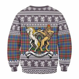 ScotsTee Shop MacBeth (McBeth) Clan Tartan Crest Christmas Sweatshirt Coat of Arms Funny Style