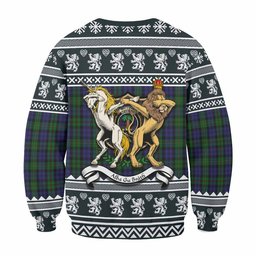 ScotsTee Shop MacEwan (MacEwen) Clan Tartan Crest Christmas Sweatshirt Coat of Arms Funny Style