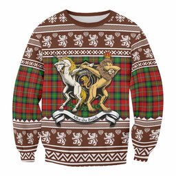 ScotsTee Shop Fairlie Clan Tartan Crest Christmas Sweatshirt Coat of Arms Funny Style