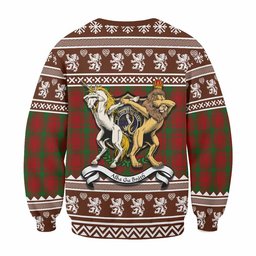 ScotsTee Shop MacQuarrie (McQuarrie) Clan Tartan Crest Christmas Sweatshirt Coat of Arms Funny Style