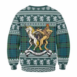 ScotsTee Shop Kirkpatrick Clan Tartan Crest Christmas Sweatshirt Coat of Arms Funny Style