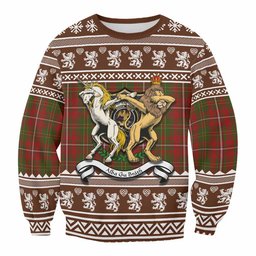 ScotsTee Shop Hay Clan Tartan Crest Christmas Sweatshirt Coat of Arms Funny Style