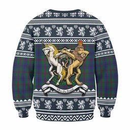 ScotsTee Shop Laurie Clan Tartan Crest Christmas Sweatshirt Coat of Arms Funny Style