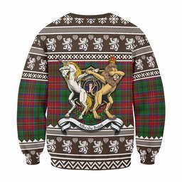 ScotsTee Shop MacCulloch (McCulloch) Clan Tartan Crest Christmas Sweatshirt Coat of Arms Funny Style