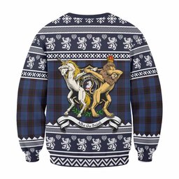 ScotsTee Shop Home (Hume) Clan Tartan Crest Christmas Sweatshirt Coat of Arms Funny Style