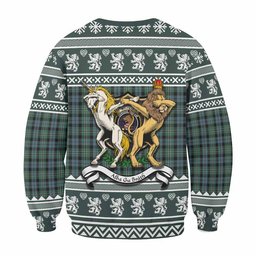 ScotsTee Shop Melville Clan Tartan Crest Christmas Sweatshirt Coat of Arms Funny Style