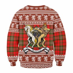 ScotsTee Shop Langlands Clan Tartan Crest Christmas Sweatshirt Coat of Arms Funny Style