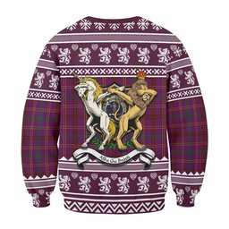 ScotsTee Shop McCall (Caithness) Clan Tartan Crest Christmas Sweatshirt Coat of Arms Funny Style