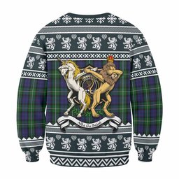 ScotsTee Shop Forbes Clan Tartan Crest Christmas Sweatshirt Coat of Arms Funny Style