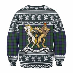 ScotsTee Shop Dundas Clan Tartan Crest Christmas Sweatshirt Coat of Arms Funny Style
