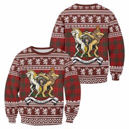 ScotsTee Shop MacNab (McNab) Clan Tartan Crest Christmas Sweatshirt Coat of Arms Funny Style