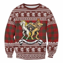 ScotsTee Shop MacNab (McNab) Clan Tartan Crest Christmas Sweatshirt Coat of Arms Funny Style