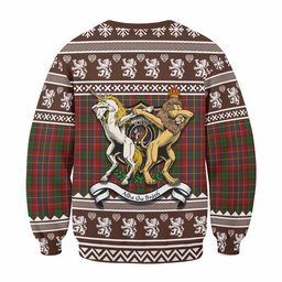 ScotsTee Shop Innes Clan Tartan Crest Christmas Sweatshirt Coat of Arms Funny Style