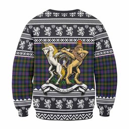 ScotsTee Shop Fleming Clan Tartan Crest Christmas Sweatshirt Coat of Arms Funny Style
