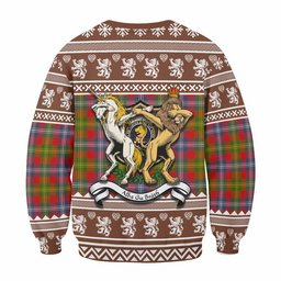 ScotsTee Shop Forrester (Foster) Clan Tartan Crest Christmas Sweatshirt Coat of Arms Funny Style