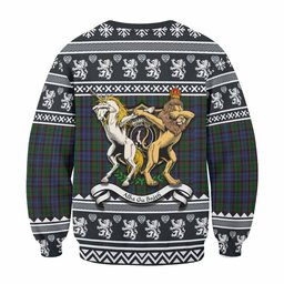 ScotsTee Shop Fletcher Clan Tartan Crest Christmas Sweatshirt Coat of Arms Funny Style