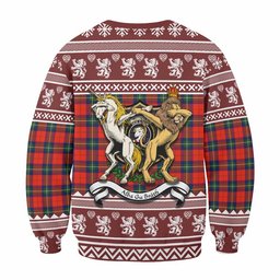 ScotsTee Shop Ruthven Clan Tartan Crest Christmas Sweatshirt Coat of Arms Funny Style
