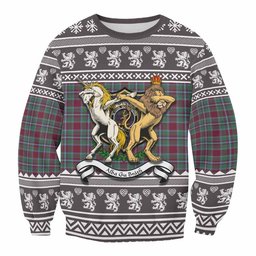 ScotsTee Shop Spence (Spens) Clan Tartan Crest Christmas Sweatshirt Coat of Arms Funny Style
