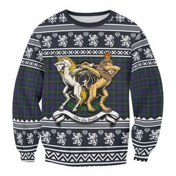 ScotsTee Shop Sempill (Semple) Clan Tartan Crest Christmas Sweatshirt Coat of Arms Funny Style
