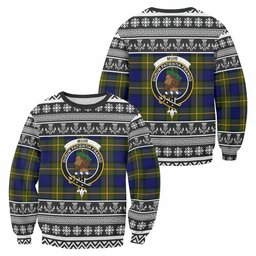 ScotsTee Shop Muir Clan Tartan Christmas Sweatshirt with Family Crest