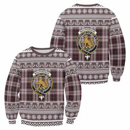 ScotsTee Shop MacPherson (McPherson) Clan Tartan Christmas Sweatshirt with Family Crest
