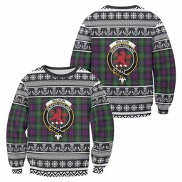 ScotsTee Shop Wilson Clan Tartan Christmas Sweatshirt with Family Crest