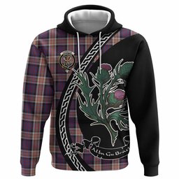 ScotsTee Shop Scottish Carnegie Family Crest Tartan Hoodie Alba Thistle Inspired