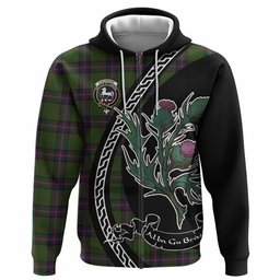 ScotsTee Shop Scottish Cochrane Family Crest Tartan Hoodie Alba Thistle Inspired