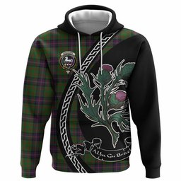 ScotsTee Shop Scottish Cochrane Family Crest Tartan Hoodie Alba Thistle Inspired