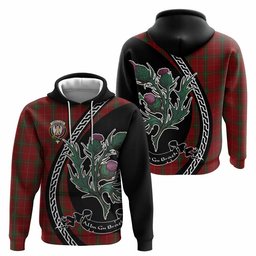 ScotsTee Shop Scottish Carruthers Family Crest Tartan Hoodie Alba Thistle Inspired