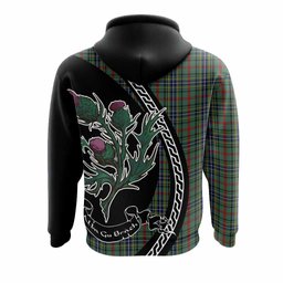 ScotsTee Shop Scottish Bisset Family Crest Tartan Hoodie Alba Thistle Inspired