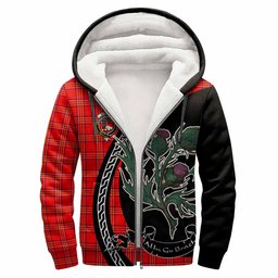 ScotsTee Shop Scottish Burnett Family Crest Tartan Hoodie Alba Thistle Inspired