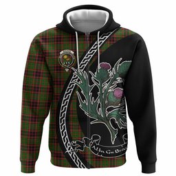 ScotsTee Shop Scottish Buchan Family Crest Tartan Hoodie Alba Thistle Inspired