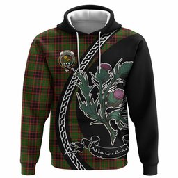 ScotsTee Shop Scottish Buchan Family Crest Tartan Hoodie Alba Thistle Inspired