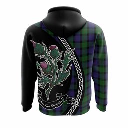 ScotsTee Shop Scottish Blair Family Crest Tartan Hoodie Alba Thistle Inspired