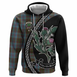 ScotsTee Shop Scottish Anderson Family Crest Tartan Hoodie Alba Thistle Inspired