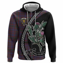 ScotsTee Shop Scottish Cumming Family Crest Tartan Hoodie Alba Thistle Inspired