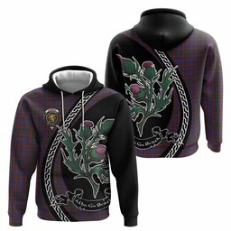 ScotsTee Shop Scottish Cumming Family Crest Tartan Hoodie Alba Thistle Inspired