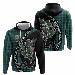 ScotsTee Shop Scottish Douglas Family Crest Tartan Hoodie Alba Thistle Inspired
