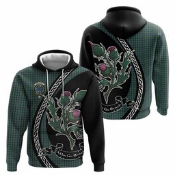 ScotsTee Shop Scottish Arbuthnot Family Crest Tartan Hoodie Alba Thistle Inspired