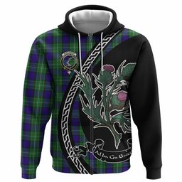 ScotsTee Shop Scottish Alexander Family Crest Tartan Hoodie Alba Thistle Inspired