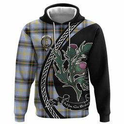 ScotsTee Shop Scottish Bell Family Crest Tartan Hoodie Alba Thistle Inspired