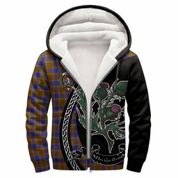 ScotsTee Shop Scottish Balfour Family Crest Tartan Hoodie Alba Thistle Inspired