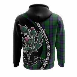 ScotsTee Shop Scottish Armstrong Family Crest Tartan Hoodie Alba Thistle Inspired
