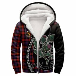 ScotsTee Shop Scottish Brown (Broun) Family Crest Tartan Hoodie Alba Thistle Inspired